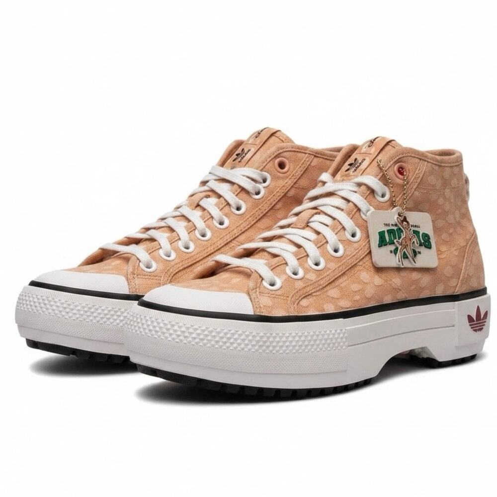 NWOT Disney Adidas Nizza Trek "Bambi" Platform Sneakers Sz 8